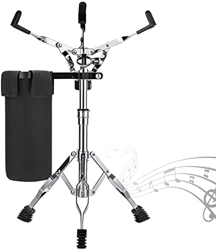 Drum Pad Ständer mit Drumsticks Halter für 25,4-30,5 cm Drum-Pad, Snare Drum Drum stand+Stick holder bag von LOLUNUT