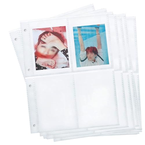 LOLYSIC 50 Stück Postkarten Hüllen DIN A4 (4x Din A4),Transparent Postkartenhüllen für Familien, Hochzeits(10.4 x 15.2 cm) von LOLYSIC