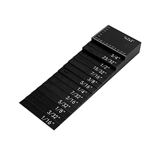 Endmaßsatz Höhenmessgeräte-Set mit 15 Stück Präzisions-Aluminium-Aufstellstangen for Fräser- und Tischkreissägen-Zubehör Holzbearbeitungs-Set Endmaßsatz Höhenmessgeräte-Set mit 15 Stück Präzisions-Aluminium-Aufstellstangen for Fräser- und Tischkreissägen-Zubehör Holzbearbeitungs-Set von LOMCOT