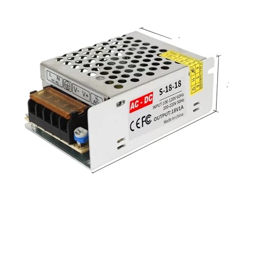 Schaltnetzteil-Adapter 18 V Schaltnetzteil Lichttransformator AC zu DC 18 V 1 A 2 A 3 A 5 A 6 A 10 A 20 A Netzteil-Quellenadapter SMPS(18V 1A 18W) von LOMCOT