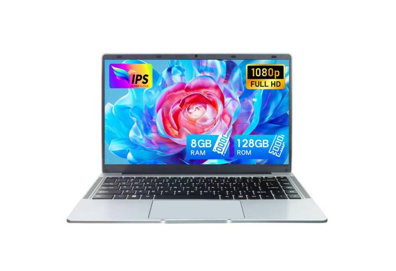 LONGEVINCE 14 Zoll Laptop, 8 GB RAM, Ultrabook Laptop Notebook (Intel, 128 GB SSD, 1920 x 1080 IPS, Celeron N4120, Windows 11 Notebook) von LONGEVINCE