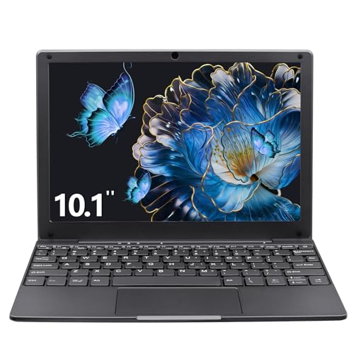 LONGEVINCE Kleiner Mini-Laptop, 10,1 Zoll (0,79 kg), ultradünn und leicht, Windows 11, Celeron N4020,8 G DDR4, Webcam, USB 3.0, Typ C, HDMI, perfekt für Kinder und Erwachsene (Grau, 8G+128G SSD) von LONGEVINCE