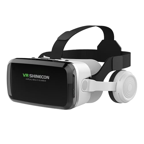 IMAX Bluetooth-VR-Headset, 3D-Virtual-Reality-Brille für Handys mit 4,7-6,7 Zoll Bildschirm, kompatibel mit iPhone und Samsung, Android-Handys usw. VR-Headset für Filme und Videospiele IMAX Bluetooth-VR-Headset, 3D-Virtual-Reality-Brille für Handys mit 4,7-6,7 Zoll Bildschirm, kompatibel mit iPhone und Samsung, Android-Handys usw. VR-Headset für Filme und Videospiele von LONGLU