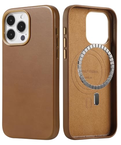 LONLI Edition – Schutzhülle für iPhone 15 Pro – Premium-Schutzhülle aus europäischem Echtleder – entwickelt Patina im Laufe der Zeit – kompatibel mit Magsafe – Taupe LONLI Edition – Schutzhülle für iPhone 15 Pro – Premium-Schutzhülle aus europäischem Echtleder – entwickelt Patina im Laufe der Zeit – kompatibel mit Magsafe – Taupe von LONLI