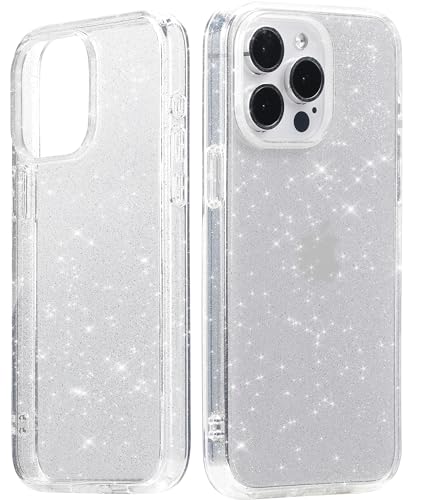 LONLI Hue - (for iPhone 15 Plus) - Sparkling Glitter Clear Phone Case Phone Case for Women, Girls and Men von LONLI