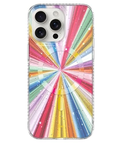 LONLI Hue Schutzhülle für iPhone 15 Pro [Kompatibel mit Magsafe] Cosmic Portal Handyhülle [360° Stoßdämpfende Stoßdämpfer] Niedliche, einzigartige und ästhetische Handyhülle für Mädchen und Frauen von LONLI