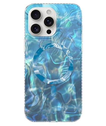 LONLI Hue Schutzhülle für iPhone 15 Pro Max [Kompatibel mit Magsafe] Ocean Wave Handyhülle [360° Stoßdämpfende Stoßdämpfer] Niedliche, einzigartige und ästhetische Handyhülle für Mädchen und Frauen von LONLI