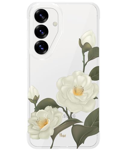LONLI Hue - for Samsung Galaxy S25 Phone Case - [360° Shock-Absorbent Bumper | Cute, Unique and Aesthetic Phone Cover for Girls and Women] - Camellia von LONLI