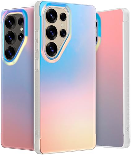 LONLI Hue - for Samsung Galaxy S25 Ultra Phone Case - [360° Shock-Absorbent Bumper | Cute, Unique and Aesthetic Phone Cover for Girls and Women] - Holographic Iridescent von LONLI