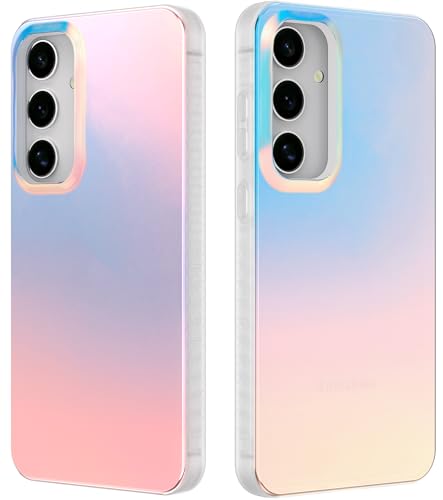 LONLI Hue - für Samsung Galaxy S24 Plus Hülle - Holografisch Irisierend - Stoßfeste Abdeckung mit Farbwechsel-Effekt | Niedlich und Einzigartig für Frauen und Mädchen (2024) von LONLI