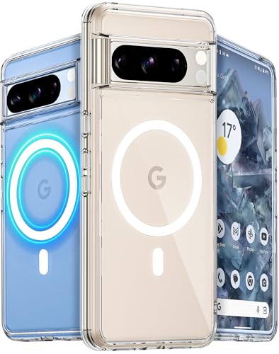 LONLI JIC - for Pixel 8 Pro Case - Tough Clear Protective Phone Case - [Built-in Magnets for Magsafe] - [10 FT Drop Protection] von LONLI