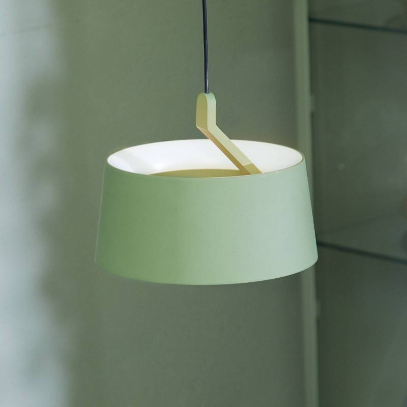 LOOM DESIGN LED-Hängeleuchte Cookie, grün, Aluminium Ø 15 cm von LOOM DESIGN