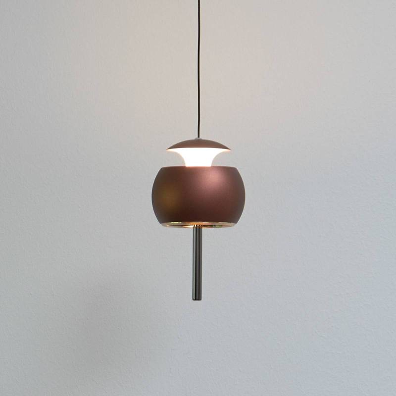 LOOM DESIGN LED-Hängeleuchte Parachute, braun, Ø 9,6 cm, Alu von LOOM DESIGN