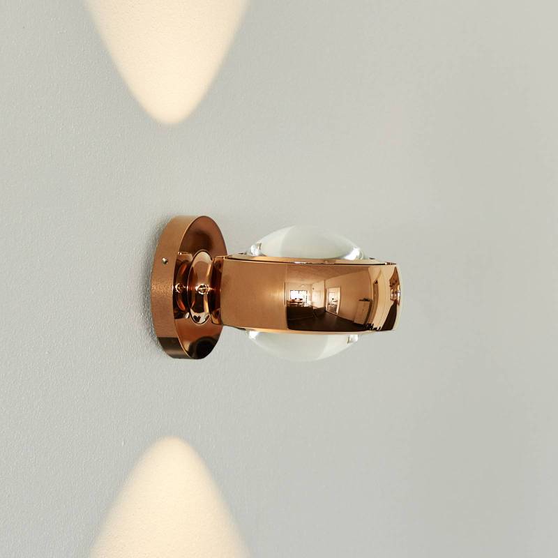 LOOM DESIGN LED-Wandleuchte Optic roségold Aluminium Ø 12 cm von LOOM DESIGN