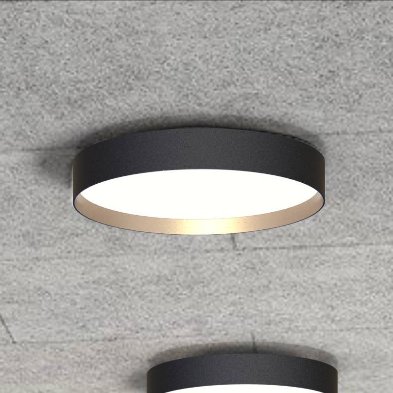 LOOM DESIGN LED-Deckenlampe Lucia schwarz/goldfarben Ø 45 cm von LOOM DESIGN