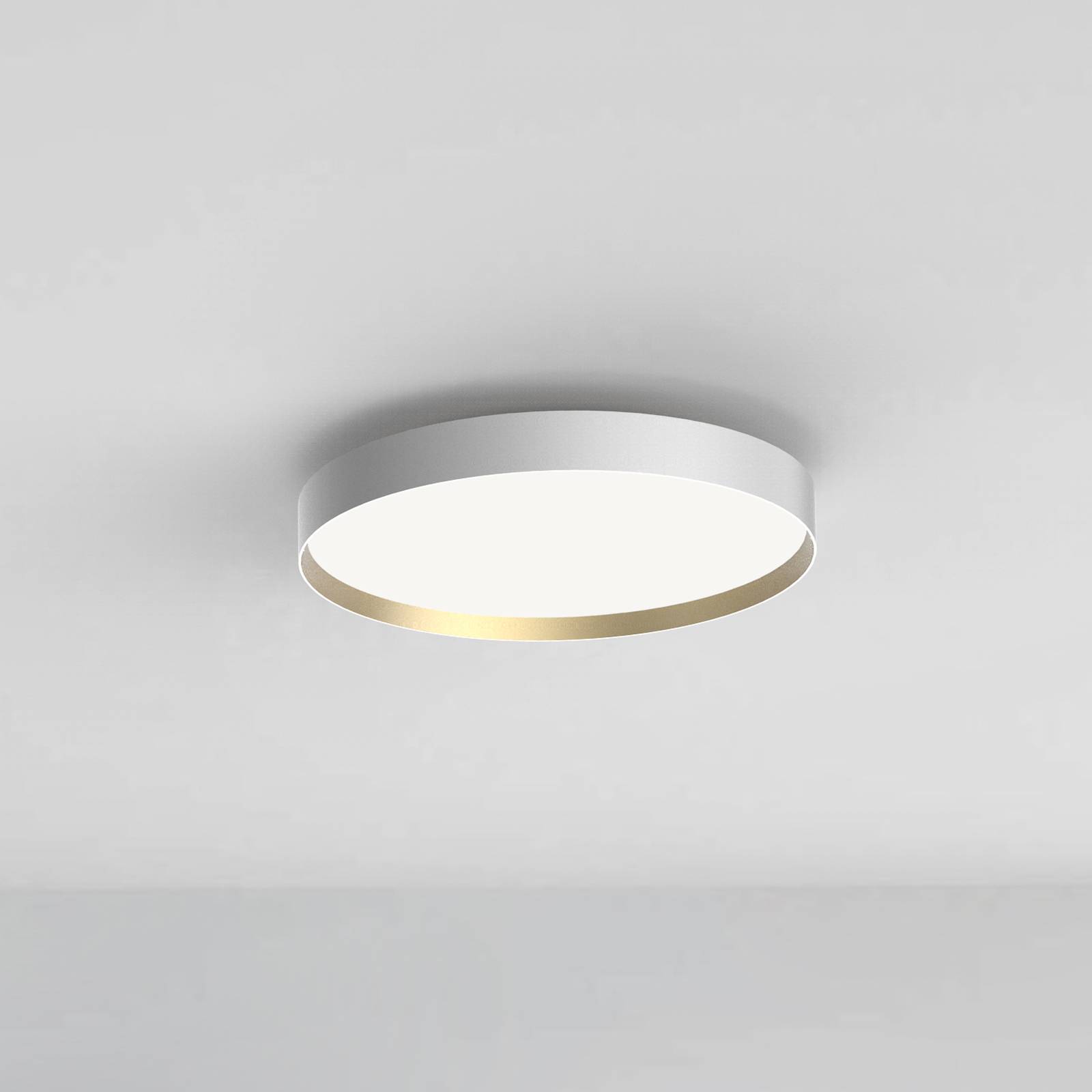 LOOM DESIGN LED-Deckenleuchte Lucia, weiß/goldfarben Ø 45 cm LOOM DESIGN LED-Deckenleuchte Lucia, weiß/goldfarben Ø 45 cm von LOOM DESIGN