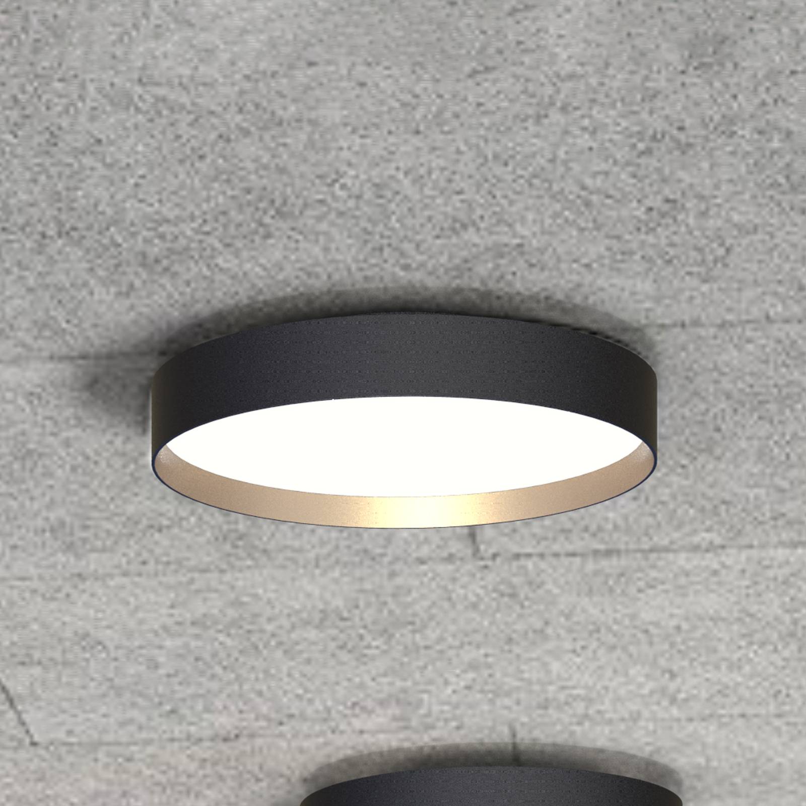 LOOM DESIGN LED-Deckenlampe Lucia schwarz/goldfarben Ø 35 cm LOOM DESIGN LED-Deckenlampe Lucia schwarz/goldfarben Ø 35 cm von LOOM DESIGN