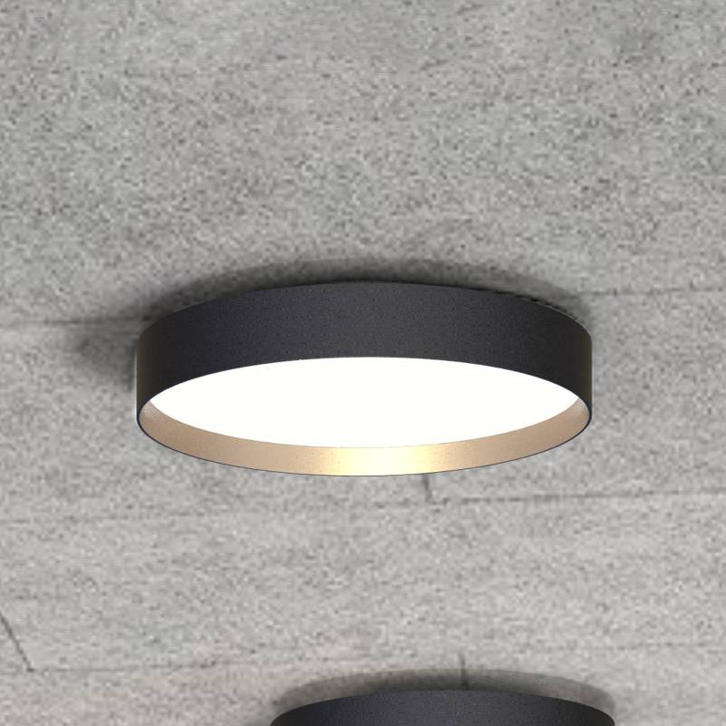 LOOM DESIGN LED-Deckenlampe Lucia schwarz/goldfarben Ø 35 cm von LOOM DESIGN