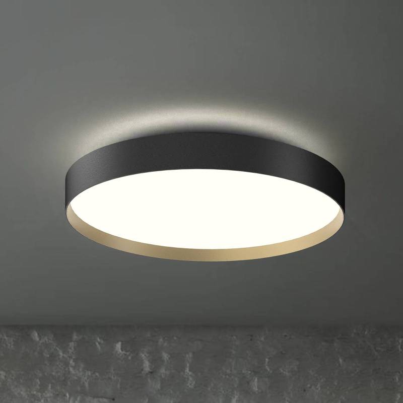 LOOM DESIGN LED-Deckenlampe Lucia schwarz/goldfarben Ø 60 cm von LOOM DESIGN