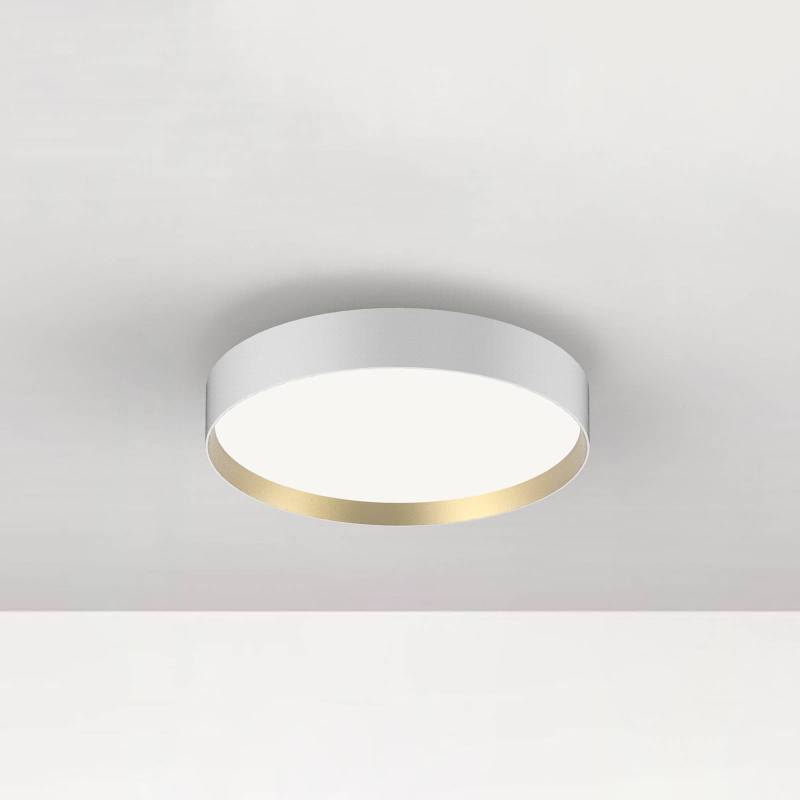 LOOM DESIGN LED-Deckenleuchte Lucia, weiß/goldfarben Ø 35 cm von LOOM DESIGN