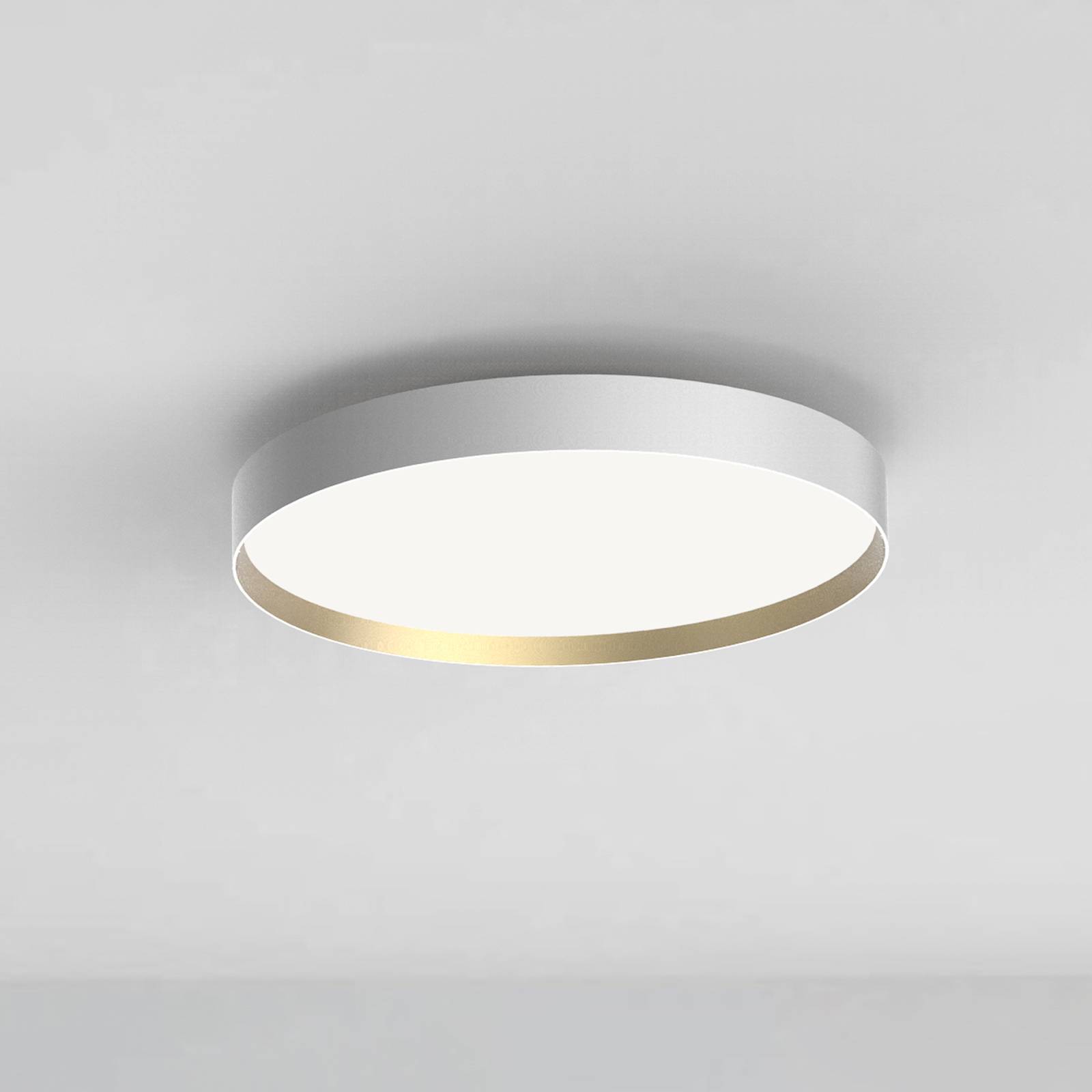 LOOM DESIGN LED-Deckenleuchte Lucia, weiß/goldfarben Ø 60 cm LOOM DESIGN LED-Deckenleuchte Lucia, weiß/goldfarben Ø 60 cm von LOOM DESIGN
