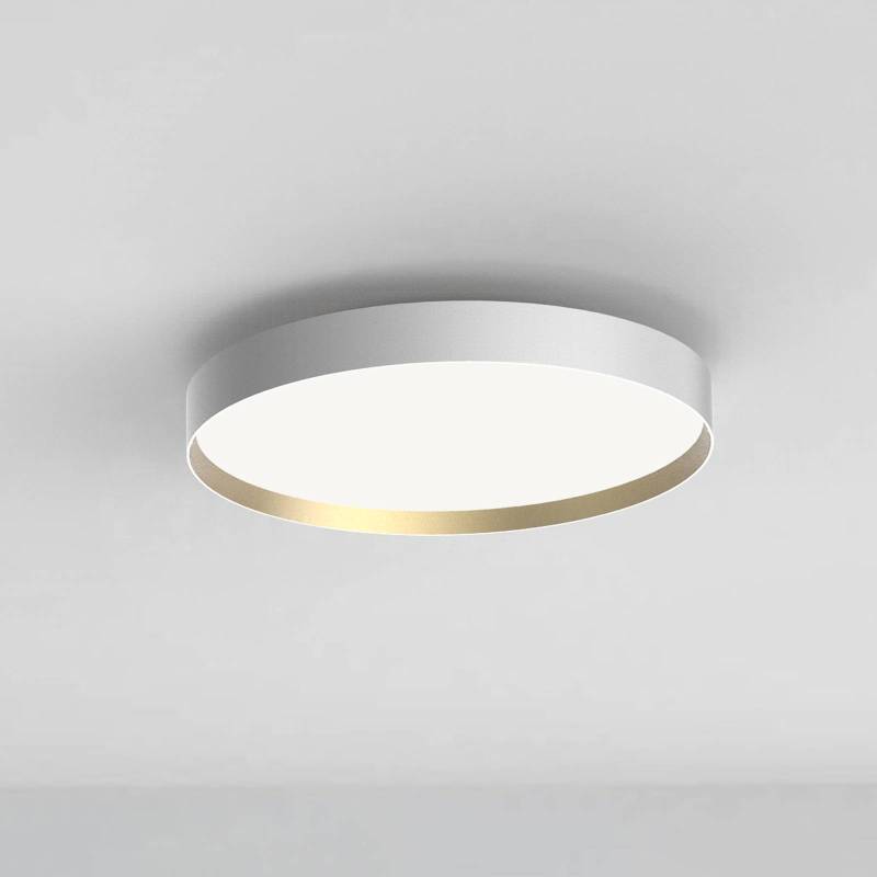 LOOM DESIGN LED-Deckenleuchte Lucia, weiß/goldfarben Ø 60 cm von LOOM DESIGN