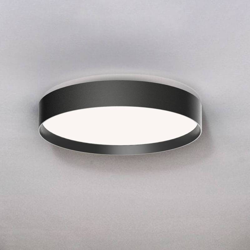 LOOM DESIGN LED-Deckenleuchte Lucia, schwarz, Ø 35 cm Alu von LOOM DESIGN