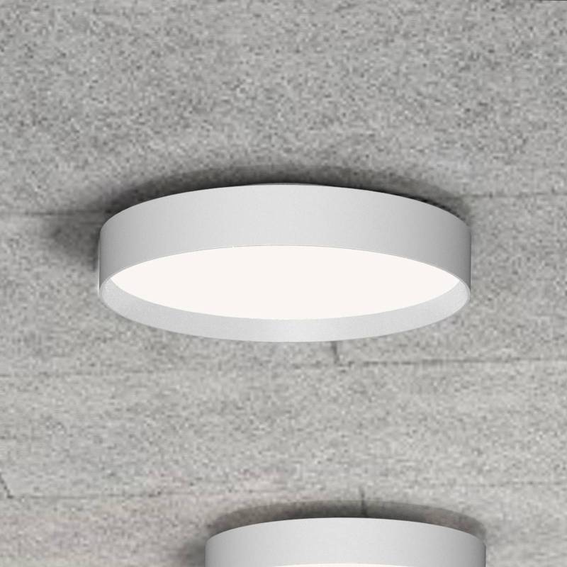 LOOM DESIGN LED-Deckenleuchte Lucia, weiß, Ø 45 cm Aluminium von LOOM DESIGN