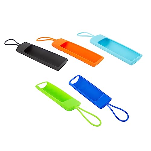 LOORGVEL 5Stücke Teiliges Silikon Fernbedienungsabdeckungsset für Stick Waschbar Schmutzabweisend Verschiedenen Erhältlich mit Lanyard für Platzsparende Aufbewahrung LOORGVEL 5Stücke Teiliges Silikon Fernbedienungsabdeckungsset für Stick Waschbar Schmutzabweisend Verschiedenen Erhältlich mit Lanyard für Platzsparende Aufbewahrung von LOORGVEL