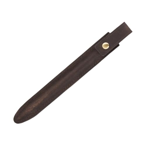 LOORGVEL Ii-Set Stylus-aufbewahrungsbox Federmäppchen Ästhetik Schlank Eingabestift Zubehör Bleistift Für Abdeckung Ärmel Tipps Stylus-Stift-Aufbewahrungstasche Coffee Echtes Leder von LOORGVEL