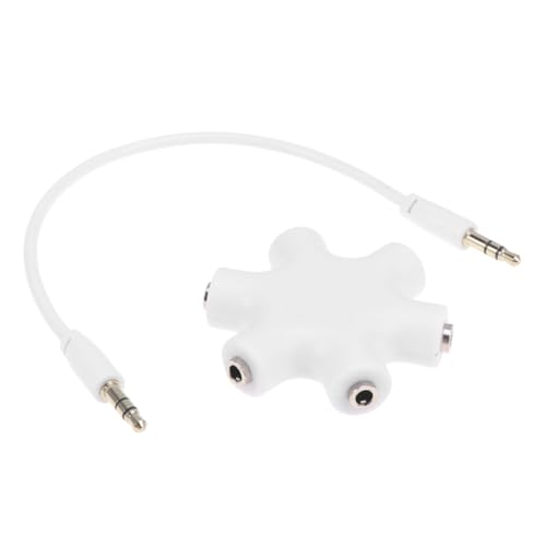 LOORGVEL Kopfhörer Splitter Adapter für Audioausgänge Klinkenbuchse Adapter für Player PC Smartphones Weiß LOORGVEL Kopfhörer Splitter Adapter für Audioausgänge Klinkenbuchse Adapter für Player PC Smartphones Weiß von LOORGVEL