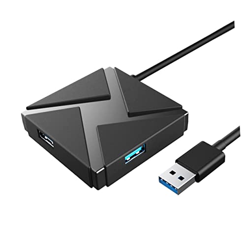 LOORGVEL USB Hub Ports Schwarz Praktischer Quadratischer USB Konzentrator für Schnelle Datenübertragung Aufladung Kompatibel mit Systemen für Zuhause Büro LOORGVEL USB Hub Ports Schwarz Praktischer Quadratischer USB Konzentrator für Schnelle Datenübertragung Aufladung Kompatibel mit Systemen für Zuhause Büro von LOORGVEL