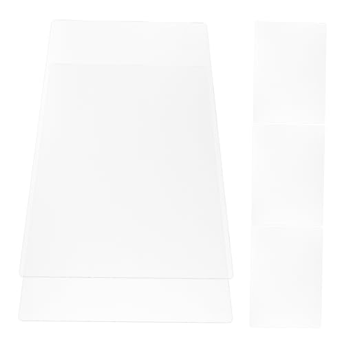 LOPUNER 5 Blätter Plastikpolster Liste Schreibtisch Unterlage Planke Pads Artikel Büro-schreibtafel Büro-schreibblöcke Tischschreibtafel Multifunktions-schreibblock Transparent Pp von LOPUNER