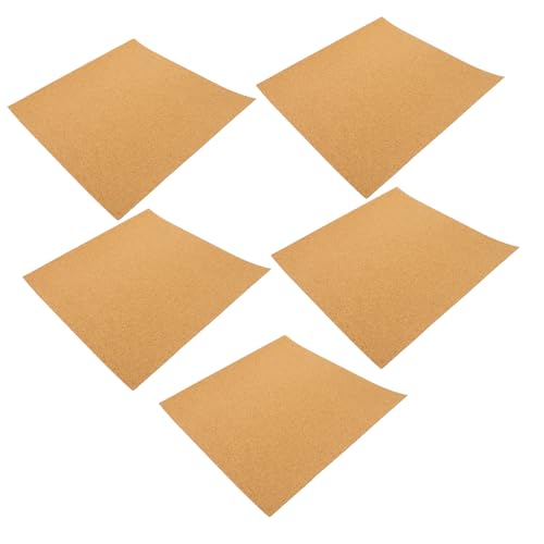 LOPUNER 5 Stück Schalldichtes Korkpapier Korkboard Planke Korkplatte Groß Dicke Korkplatte Anzeige Korkenrinde Dekorativ Büro -bulletin -vorstand Korktafeln Für Das Büro Holz Schokolade von LOPUNER
