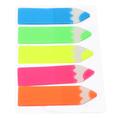 LOPUNER 500 Stück Fluoreszenzfilm -Etikettpapier Lesezeichen Markierungen Registerkarten klebrig Textmarkerstreifen zum Lesen tragbarer Seitenmarker Markierungs Tabs das Haustier von LOPUNER