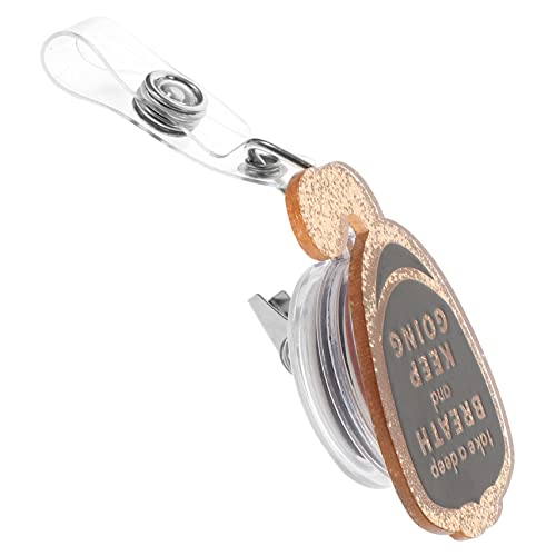 LOPUNER Einziehbare Abzeichenschnallen Spule Kartenhalter Abzeichenrolle Ausweis Abzeichenhalter Abzeichen-clip Namensbadehalter Rolle Für Namensschilder Acryl von LOPUNER