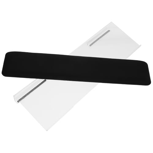 LOPUNER Tastaturständer Handgelenksruhe für Computertastatur Büro Unterstützung Unterlage schreibtischzubehör tastaturen ergonomische Tastatur-Handballenauflage Tastaturerhöhungen Acryl von LOPUNER