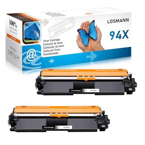 LOSMANN CF294X Toner Kompatibel für HP CF294A 94A 94X für Laserjet Pro M118dw M118 für Laserjet Pro MFP M148dw M148fdw M148 (2 Schwarz) von LOSMANN