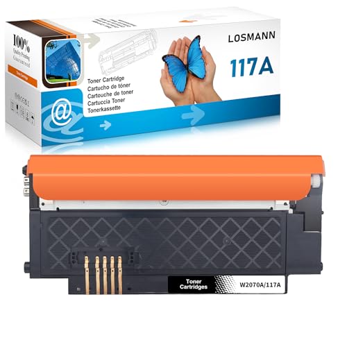 LOSMANN 117A Toner kompatibel für HP 117A W2070A Toner mit Chip für HP Color Laser 150 a 150 nw 150 Series MFP 170 MFP 178 nw MFP 178 nwg MFP 179 FNG MFP 179 fnw (Schwarz) von LOSMANN