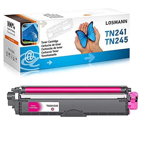 LOSMANN 1x Magenta Toner Kompatibel Brother TN-241 TN-245 für Brother MFC-9140CDN MFC-9142CDN MFC-9330CDW MFC-9332CDW MFC-9340CDW MFC-9342CDW DCP-9015CDW DCP-9020CDW DCP-9022CDW HL-3140CW HL-3142CW von LOSMANN