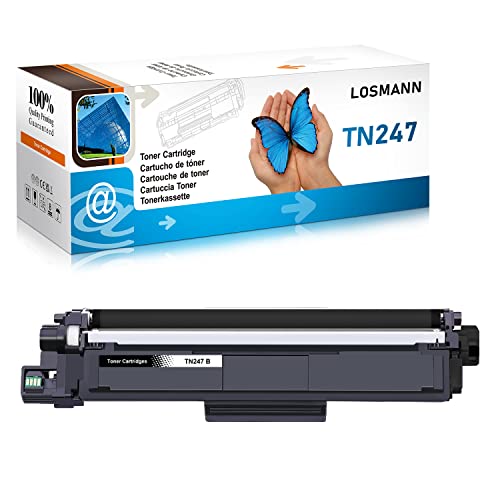 LOSMANN 1x Schwarz Toner Kompatibel für Brother TN-247 TN-243 für Brother MFC-L3770CDW MFC-L3750CDW HL-L3230CDW HL-L3210CW MFC-L3710CW DCP-L3550CDW MFC-L3730CDN DCP-L3510CDW HL-L3270CDW DCP-L3517CDW von LOSMANN