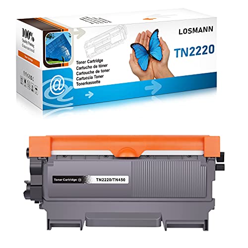 LOSMANN 1x Toner Kompatibel für Brother TN-2220 TN2220 TN-2010 TN2010 für DCP-7055 W 7057 7060 D N 7065 DN 7070 DW, Fax 2840 2845 2940 2950, HL-2130 R 2132 R 2135 W 2200 2215 2220 2230 2240 L Series von LOSMANN