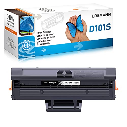 LOSMANN 1x Toner Kompatibel für Samsung MLT-D101S/ELS MLT-D101S ML-2161 für Samsung ML-2160 ML-2162 ML-2164 ML-2164W ML-2165 ML-2165W ML-2168 SCX-3400 SCX-3400F SCX-3401 SCX-3405 SCX-3405F SCX-3405FW von LOSMANN