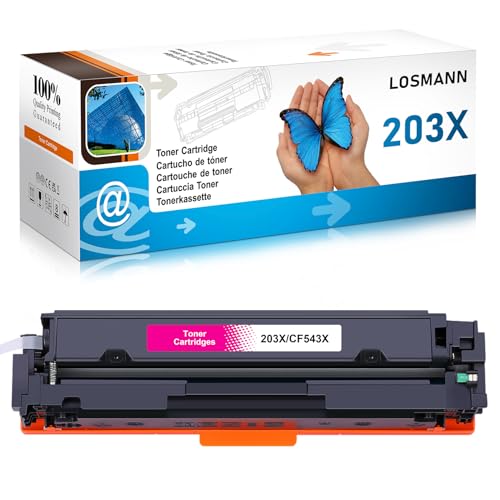 LOSMANN 203X Toner Kompatible für HP 203X CF543X 203A CF543A für HP Color Laserjet Pro MFP M281fdw MFP M280nw MFP M281cdw MFP M281fdn , HP Color Laserjet Pro M254dw M254dn M254nw (Magenta) von LOSMANN