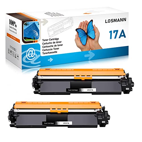 LOSMANN CF217A Kompatibel Toner Patronen für HP 17A CF217A für HP Laserjet Pro MFP M130fw M130nw M130fn M130a, HP Laserjet Pro M102w M102a (2 Schwarz) von LOSMANN