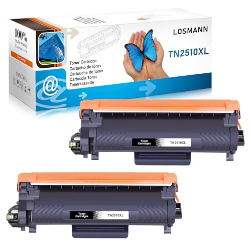 LOSMANN TN-2510XL Toner Kompatibel für Brother TN2510 XL für Brother HL-L2400DW HL-L2445DW DCP-L2660DW DCP-2620DW MFC-L2800DW MFC-2835DW MFC-L2860DW MFC-L2827DWXL MFC-L2827DW MFC-L2827DWE (2 schwarz) LOSMANN TN-2510XL Toner Kompatibel für Brother TN2510 XL für Brother HL-L2400DW HL-L2445DW DCP-L2660DW DCP-2620DW MFC-L2800DW MFC-2835DW MFC-L2860DW MFC-L2827DWXL MFC-L2827DW MFC-L2827DWE (2 schwarz) von LOSMANN