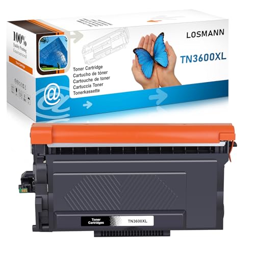 LOSMANN TN-3600XL Toner Kompatibel für Brother TN3600 XL HL-L5215DN HL-L6210DW HL-L6410DN HL-L6415DN HL-L5210DN L5210DW MFC-L5715DN MFC-L6710DW MFC-L6915DN MFC-L5710DN L5710DW DCP-L5510DW EX910 von LOSMANN