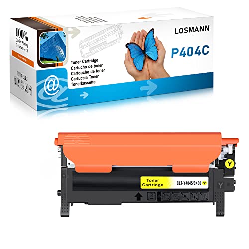 LOSMANN Toner Kompatibel für Samsung P404 CLT-P404C für Samsung 404S CLT-K404S CLT-C404S CLT-M404S CLT-Y404S for Samsung Xpress SL-C430W C480FW C480W C480 C430 C480FN C433 (1x Gelb) von LOSMANN