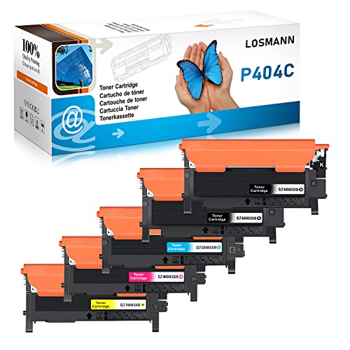 LOSMANN Toner Kompatibel für Samsung P404 CLT-P404C 404S CLT-K404S CLT-C404S CLT-M404S CLT-Y404S für Xpress SL-C430W C480FW C480W C480 C430 C480FN C433 (5er-Pack) von LOSMANN