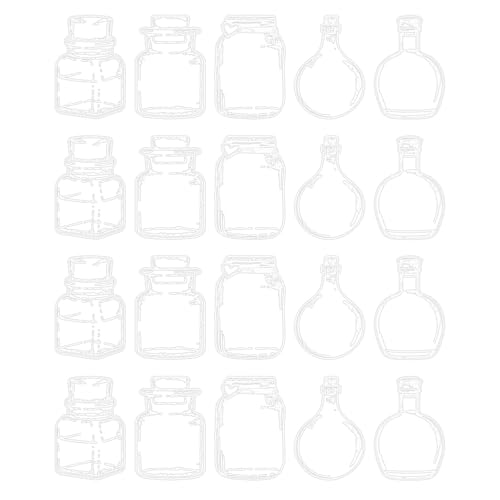 LOSVIP # 20-teiliges DIY-Lesezeichen-Set mit transparenten getrockneten Blumen, handgefertigt, inklusive durchsichtigen Lesezeichen, getrockneten Blumen, Quasten und einer Pinzette für (F, One Size) von LOSVIP